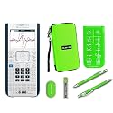 Texas Instruments Ti Nspire CX II Graphing Calculator + Guerrilla Zipper Case + Essential Graphing Calculator Accessory Kit, Green (Renewed)