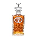 Texas (Longhorn) Heritage Decanter with 3D Stopper | 25 OZ Liquor Pourer | Expertly Crafted Pewter Glass