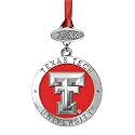 Texas Tech Class of 2026 Ornament | Graduation Gift | Hand-Sculpted Christmas Tree Ornament | Intricately Crafted Metal Pewter Alma Mater Inlay by Heritage Pewter