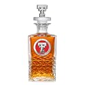 Texas Tech Heritage Decanter with 3D Stopper | 25 OZ Liquor Pourer | Expertly Crafted Pewter Glass