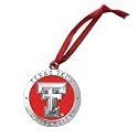 Texas Tech Ornament Non-Dated | Hand-Sculpted Christmas Tree Ornament | Intricately Crafted Metal Pewter Alma Mater Inlay