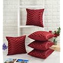 TEXIVA Premium Velvet Cushion Covers Set of