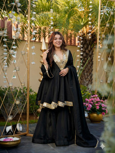BE IN TEXO FAB Embroidered Kurta Sharara