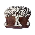 Textile Printing Block Large Floral Tree Pattern Big Wooden Stamp
