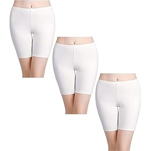 textree women39s cotton mid waist  cycling shorts  boy shorts panties under dress  yoga shorts  workout shorts  gym shorts pack of 3