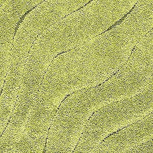 Textured Wave Square Shaggy Carpet for Living