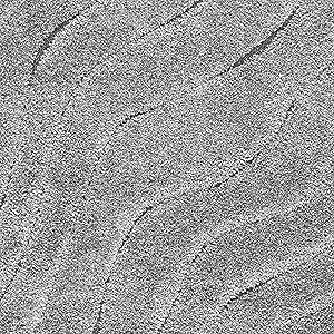 Textured Wave Square Shaggy Carpet for Living