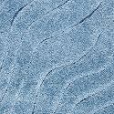 Textured Wave Square Shaggy Carpet for Living