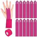 Teyva 12 Pcs Gymnastics Tape Grips with Roll Tape for Bars