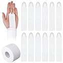Teyva 12 Pcs Gymnastics Tape Grips with Roll Tape for Bars