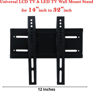 tfg universal heavy duty ledlcd tv wall mount bracket for 1432 inch black tv stand base furniture accessories iron