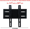 TFG Universal Heavy Duty LEDLCD Tv Wall Mount Bracket for (14–32 inch) Black TV Stand Base (Furniture Accessories, Iron)