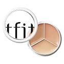 TFIT 3 Color Concealer Cream Palette Full Coverage 0.52 Ounce 02 Warm