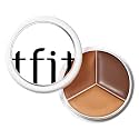 TFIT 3 Color Concealer Cream Palette Full Coverage 0.52 Ounce 05 Deep