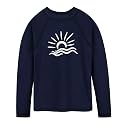 TFJH E Girls & Boys Long Sleeve Rashgurad Swimsuit UPF 50+ Kids Swimwear Sunsuits