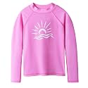 TFJH E Girls &amp; Boys Long Sleeve Rashgurad Swimsuit UPF 50+ Kids Swimwear Sunsuits