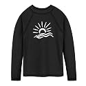 TFJH E Girls &amp; Boys Long Sleeve Rashgurad Swimsuit UPF 50+ Kids Swimwear Sunsuits