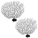 2Pcs Aquarium Artificial Plants Coral Reef 7 inches Fish Tank Decorations