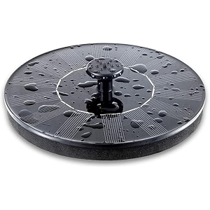 solar water fountain sun powered outdoor sprinkler decorative bird bath 15w power with 6 nozzles max 11m water column for home garden pond pool pack of 1
