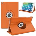 TGK 360 Degree Rotating Leather Smart Case Cover for iPad Mini 2 - Orange