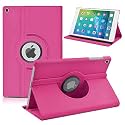 TGK 360 Degree Rotating Leather Smart Case Cover Stand for iPad mini 2 - Pink