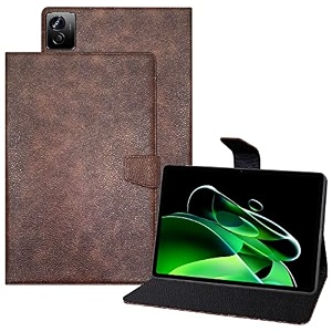 tgk executive flip case cover for realme pad x 11 inch tablet brown