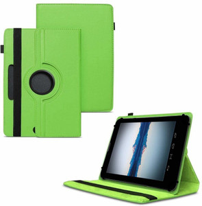 tgk flip cover for datawind moregmax 4g7 8 gb 7 inch tablet360 degree rotating universal case with 3 camera hole green pack of 1