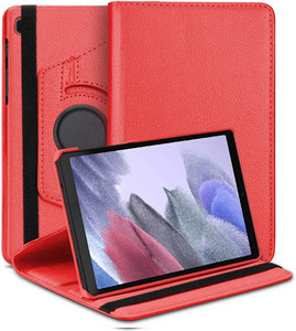 tgk flip cover for samsung galaxy tab a7 lite 87 inches red cases with holder pack of 1