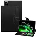 TGK Leather Flip Case Cover for Realme Pad X 11 inch Multi Angle with Viewing Stand (Black)