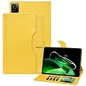 TGK Multi-Angle with Viewing Stand Leather Flip Case Cover for Realme Pad X 11 inch Tablet Cover (Yellow)