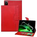 TGK Leather Flip Case Cover for Realme Pad X 11 inch Multi-Angle with Viewing Stand (Red)