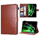 TGK Wallet Leather Flip Case Cover for Realme Pad X 11 inch Tablet, Brown