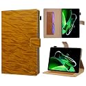 TGK Pattern Flip Case Cover for Realme Pad X 11 inch Tablet with Stylus Pen Holder (Brown)