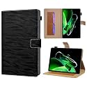 TGK Pattern Flip Case Cover for Realme Pad X 11 inch Tablet with Stylus Pen Holder (Black)
