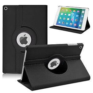tgk rotating cover for ipad mini 2 cover mini 3 mini 1 79 inch - black