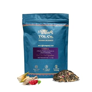 tgl co geisha green loose leaf tea 50 gm  immunity booster  detoxification  aids digestion  improves bone health
