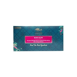 tgl co rose glow black tea 24 tea bags  radiant skin amp hair  rich in antioxidants  anti-aging benefits  nourishes amp revitalizes  floral amp refreshing flavor