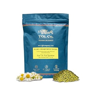tgl co pure chamomile buds tea loose leaf 100 gm  improve sleep  reduce anxiety  promote digestive health