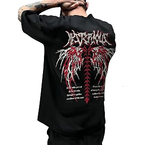 THALASI Men Cotton Aesthetic Oversized T Shirt
