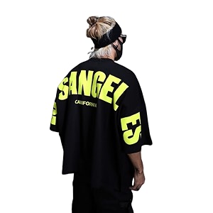 THALASI Urban Vibes Mens Black Oversized T-Shirt