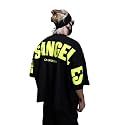 THALASI Urban Vibes Men39s Black Oversized T-Shirt