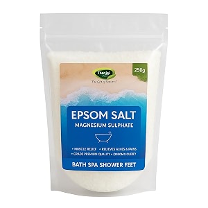 thanjai natural epsom salt 250g magnesium sulphate for muscle relief relieves aches amp pains 100 natural natural method made