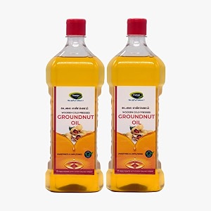 thanjai natural groundnut oil virgin unrefined wooden cold pressed natural peanut oil for cooking- heart health  cholesterol free  no preservatives 2l groundnut oil