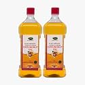 Thanjai Natural Groundnut Oil Virgin Unrefined Wooden Cold Pressed Natural Peanut Oil for Cooking- Heart Health + Cholesterol Free + No Preservatives (2L Groundnut Oil)