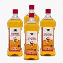 Thanjai Natural Groundnut Oil Virgin Unrefined Wooden Cold Pressed Natural Peanut Oil for Cooking- Heart Health + Cholesterol Free + No Preservatives (4L Groundnut Oil)