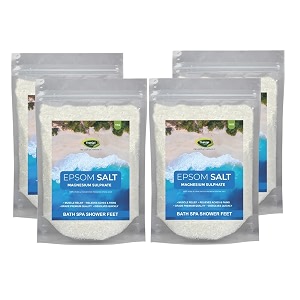 thanjai natural 4kg epsom salt grade a85236 - magnesium sulphate mgso47h2o magnesium-96 sulphur-12 - 1kg x 4