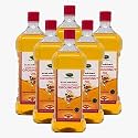 Thanjai Natural 6000ml Groundnut Oil Unrefined wooden Cold Pressed (Peanut Oil) 100% Natural No Cholesterol + Healthy Cooking (1L x 6)
