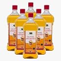 Thanjai Natural Groundnut Oil Virgin Unrefined Wooden Cold Pressed Natural Peanut Oil for Cooking- Heart Health + Cholesterol Free + No Preservatives (6L Groundnut Oil)