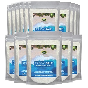 thanjai natural epsom salt magnesium sulphate epsom bath salt crystal and bath  for muscle relief relieves aches amp pain - 15kg granule