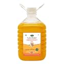 Thanjai Natural Groundnut Oil Virgin Unrefined Wooden Cold Pressed Natural Peanut Oil for Cooking- Heart Health + Cholesterol Free + No Preservatives (3L Cane Groundnut Oil)